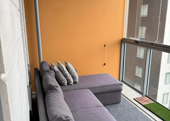 شقة Aurinkolahti Modernlux Sleeps 3 Heated Ev Parking Balcony هلسنكي